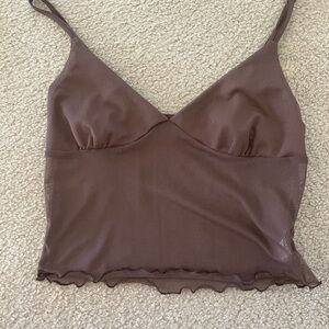 TRENDY BROWN GOING OUT TOP!!